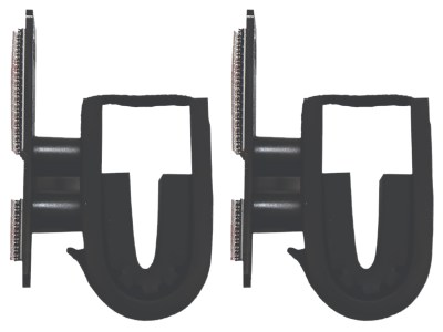 Rugged Gear 10030 Dual Lock Gun Holder Rifle/Shotgun Black Metal