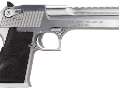 Magnum Research DE44BC Desert Eagle Mark XIX 44 Rem Mag Caliber with 6″ Picatinny Barrel, 8+1 Capacity, Overall Brushed Chrome Finish Carbon Steel, Beavertail Frame, Serrated Slide & Black Rubber Grip