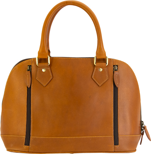 CAMELEON S&W CLASSIC SATCHEL – CONCEALED CARRY PURSE BROWN