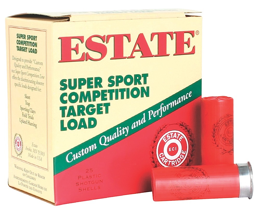 Estate Cartridge SS12L18 Super Sport Competition Target 12Gauge 2.75″ 1oz 8Shot 25 Per Box/10 Case