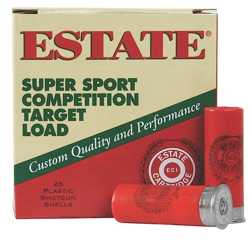 Estate Cartridge SS12H8 Super Sport Competition Target 12Gauge 2.75″ 1 1/8oz 8Shot 25 Per Box/10 Case
