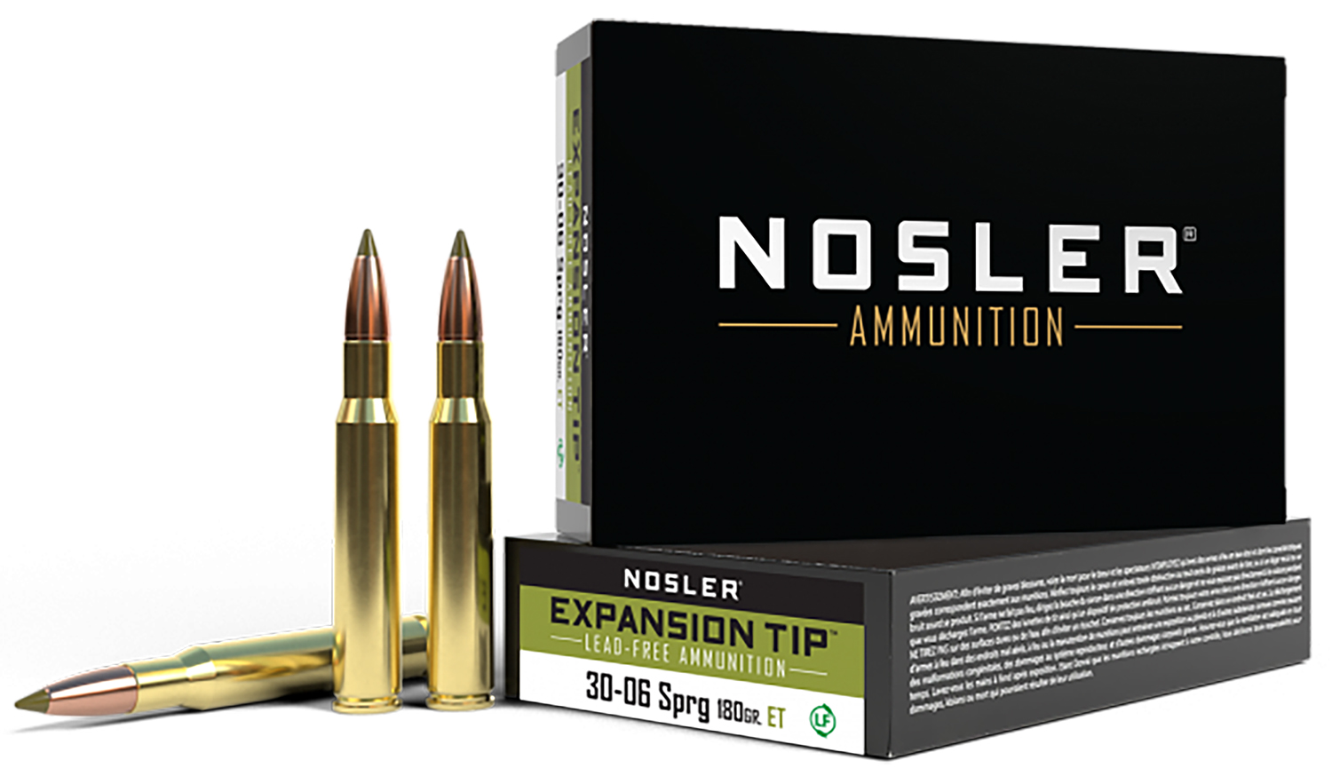 Nosler 40037 E-Tip  30-06Springfield 180gr E Tip Lead Free 20 Per Box/10 Case