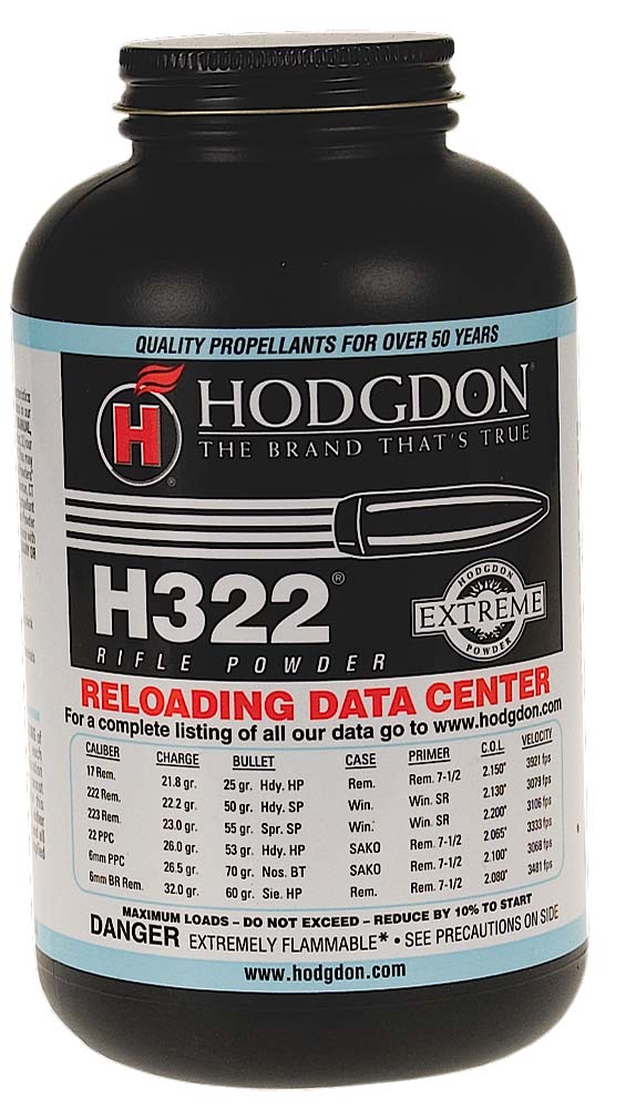 Hodgdon 3221 Extreme H322 Rifle Powder Multi-Caliber 1 lb