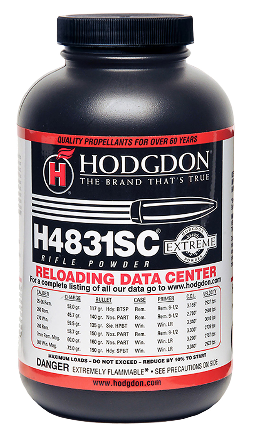 Hodgdon 48311S Extreme H4831SC Rifle Powder Multi-Caliber 1 lb