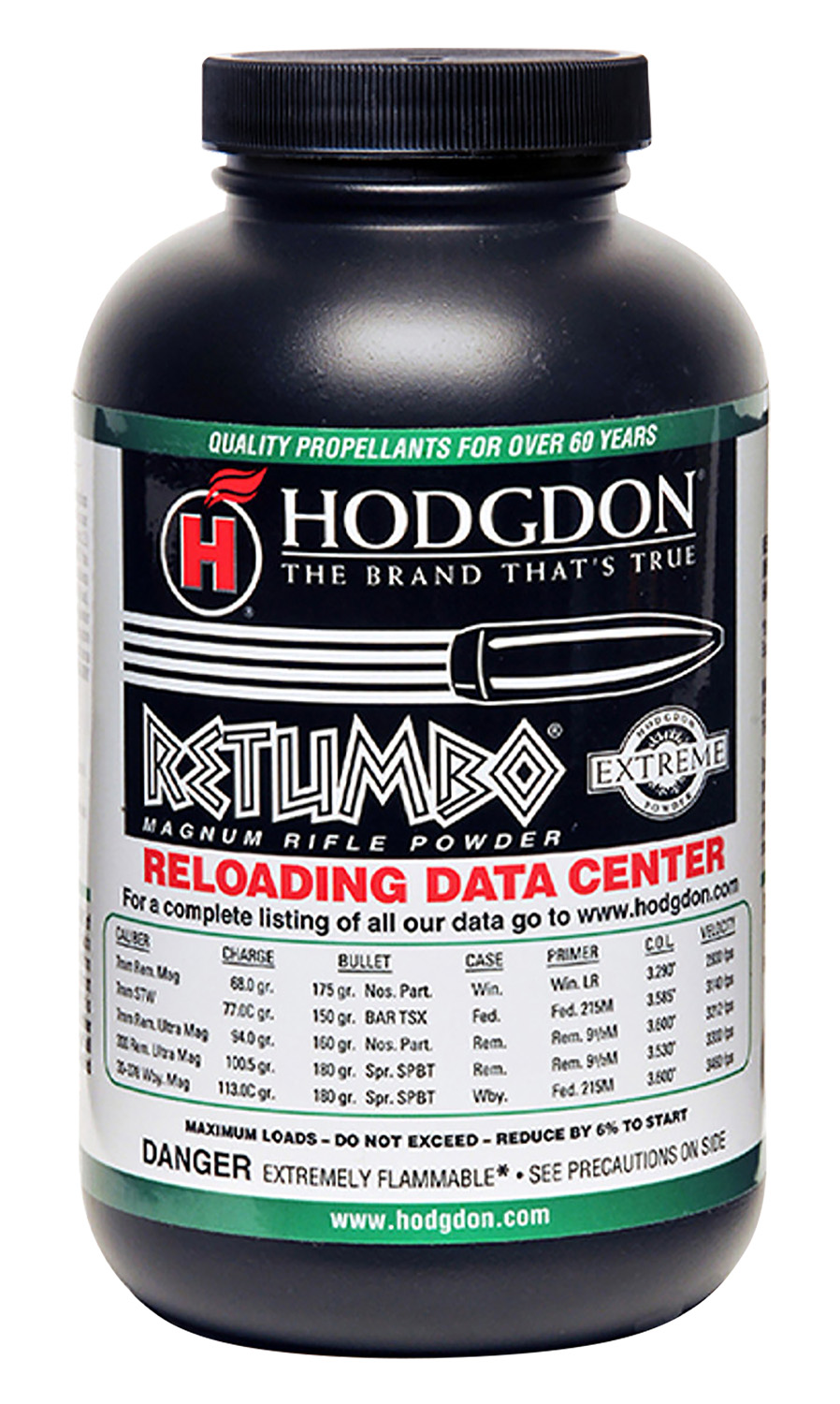Hodgdon RET8 Retumbo Rifle Powder MG 8LBS