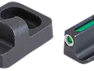 TruGlo TG13RM1PB TFX Pro Sights For Remington Shotguns  Black |  Green Tritium Fiber Optic  White Outline Front Sight Black Rear Sight