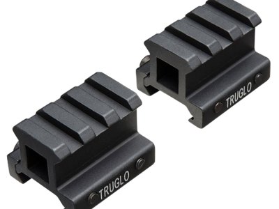 TruGlo TG8982B Picatinny Riser Mount  Matte Black Anodized