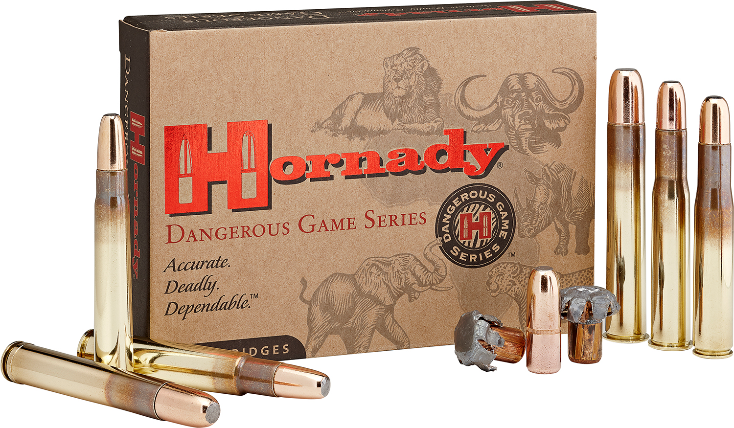 Hornady 85834 Dangerous Game  458WinMag 500gr DGX Bonded 20 Per Box/6 Case