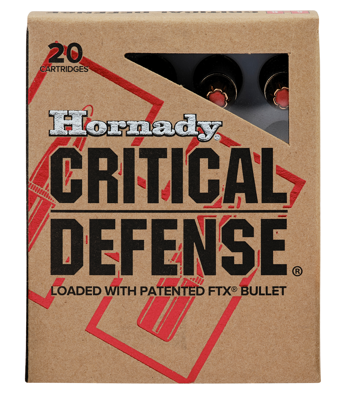 Hornady 80920 Critical Defense  308Win 155gr Flex Tip eXpanding 20 Per Box/10 Case