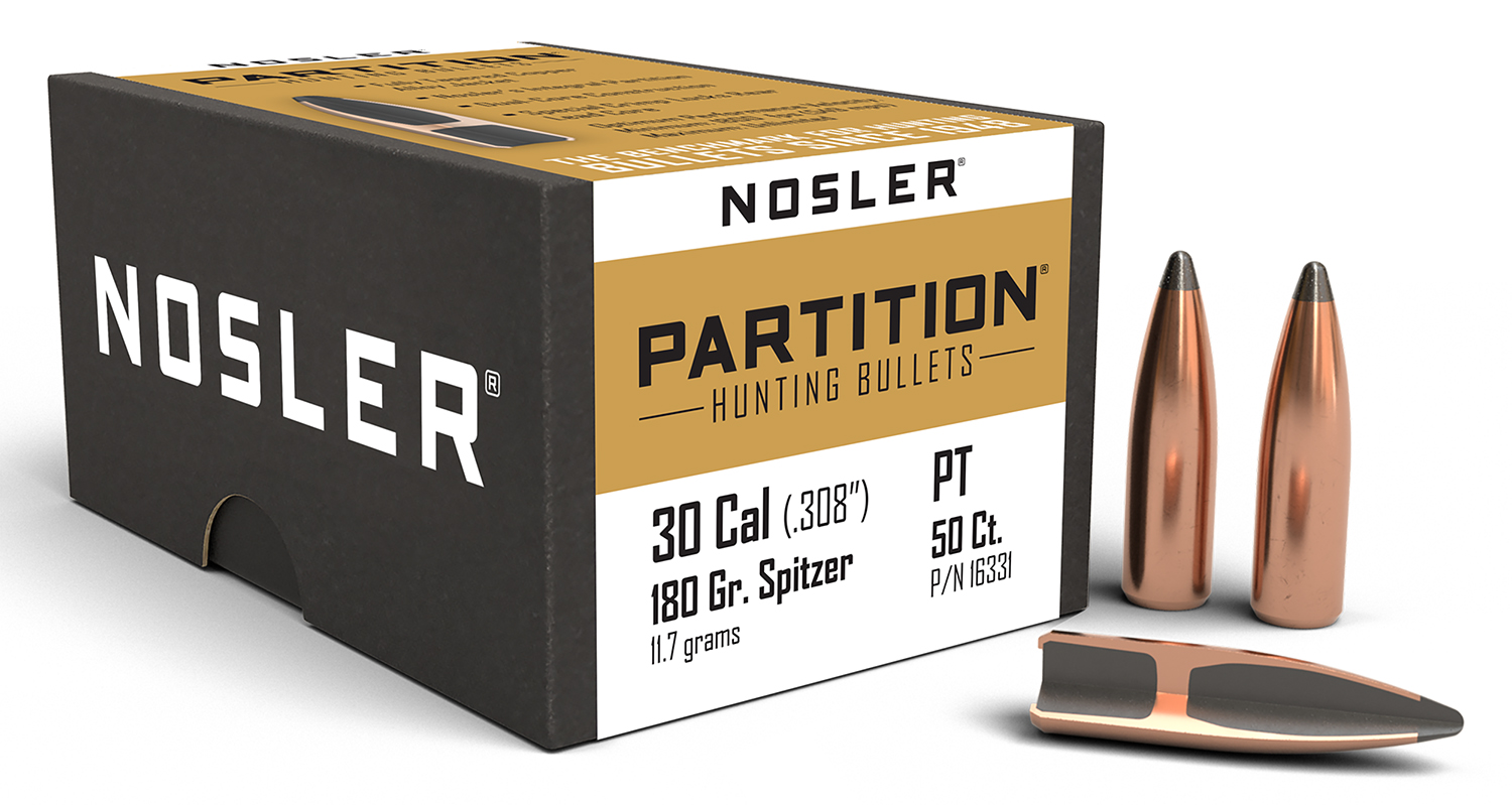 Nosler 16331 Partition  30Cal 180gr Spitzer 50/Box