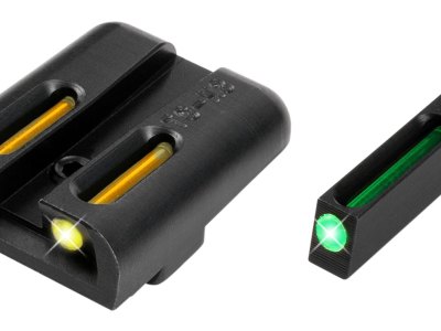 TruGlo TG131GT1Y TFO  Green/Tritium/Fiber Optic Front Sight-Yellow/Tritium/Fiber Optic Rear Sight Glock 17/17L/19