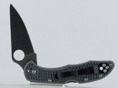 Spyderco C11FPGY Delica 4 Lightweight 2.88″ Folding Drop Point Plain VG-10 SS Blade Gray FRN Handle Includes Pocket Clip