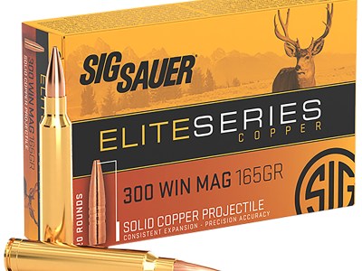Sig Sauer E3WMH120 Elite Copper Hunting  300WinMag 165gr Copper Solid 20 Per Box/10 Case