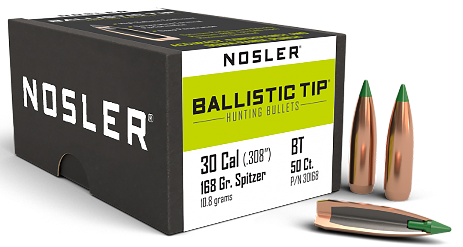 Nosler 30168 Ballistic Tip  30Caliber 168gr Spitzer 50/Box