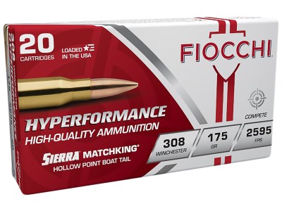 Fiocchi 308MKD Hyperformance Compete 308Win 175gr Sierra MatchKing BTHP 20 Per Box/10 Case