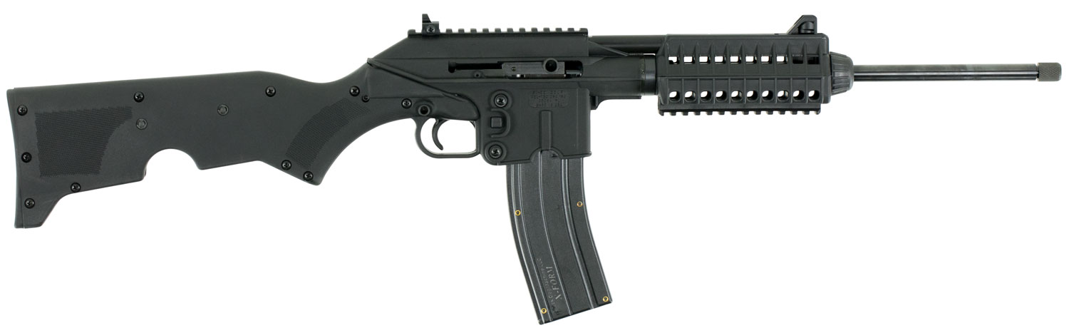 Kel-Tec SU22CABLK SU-22  Full Size 22 LR 26+1 16.10″ Black Barrel Black Polymer Receiver Black Fixed Stock w/Storage Compartment Right Hand