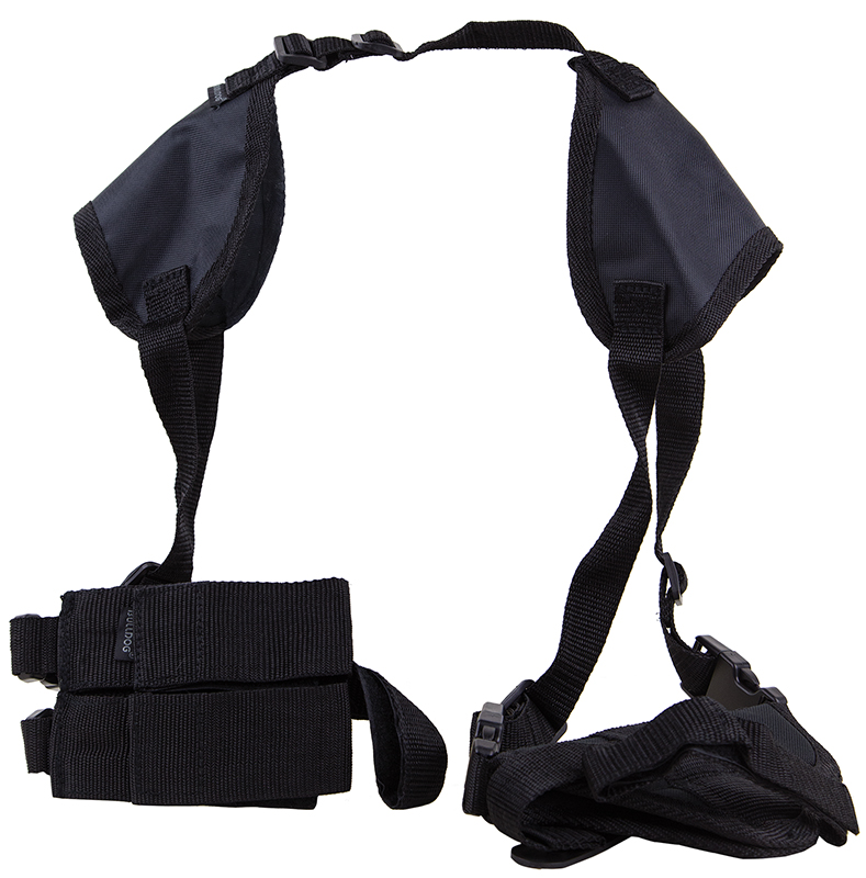 Bulldog WSHD7 Deluxe Shoulder Harness Black Nylon Harness Fits Glock 19 Fits 2-4″ Barrel Ambidextrous