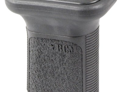 BCM VGSKMBLK BCMGunfighter Short Vertical Grip Made of Polymer With Black Aggressive Textured Finish with Storage Compartment for Keymod Rail
