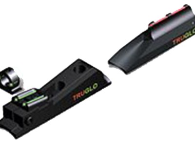 Truglo TG958X Muzzle Brite Sight Set In-Line Muzzleloaders Adjustable Red/Green Black Ghost Ring