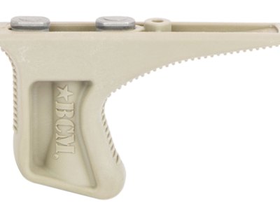 BCM KAGKMFDE BCMGunfighter Kinesthetic Angled Grip Made of Polymer With Flat Dark Earth Textured Finish for KeyMod Rail