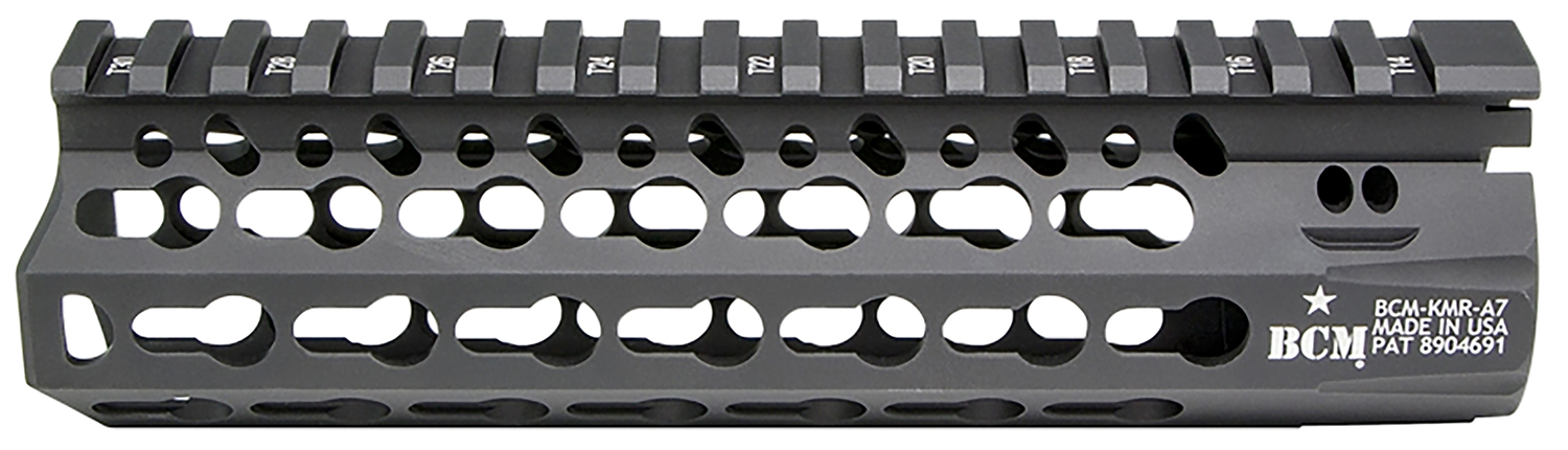 BCM KMRA7556BK KMR Alpha Handguard 7″ Keymod Style Made of Aluminum with Black Anodized Finish for AR-15