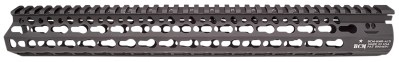 BCM KMRA15556BK KMR Alpha Handguard 15″ Keymod Style Made of Aluminum with Black Anodized Finish for AR-15