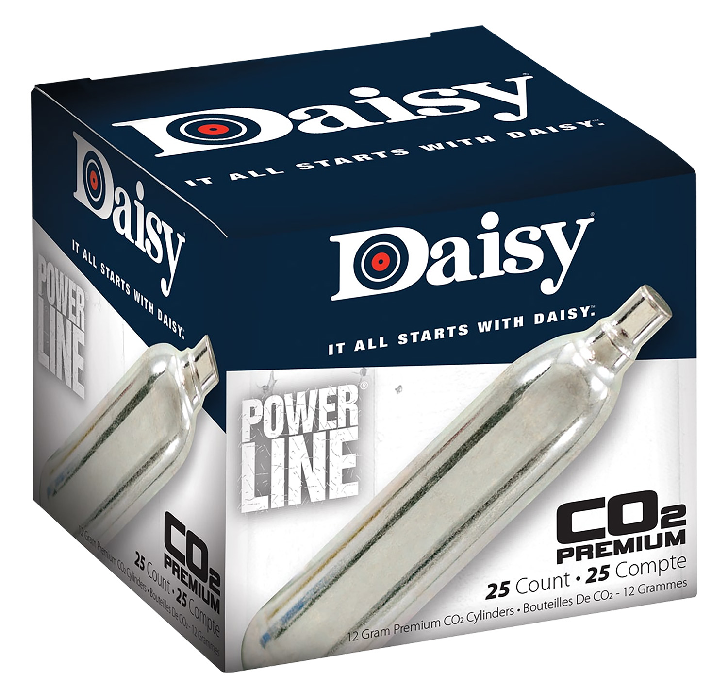 Daisy 997025604 Powerline CO2 Cylinder 12gram 25/Pack