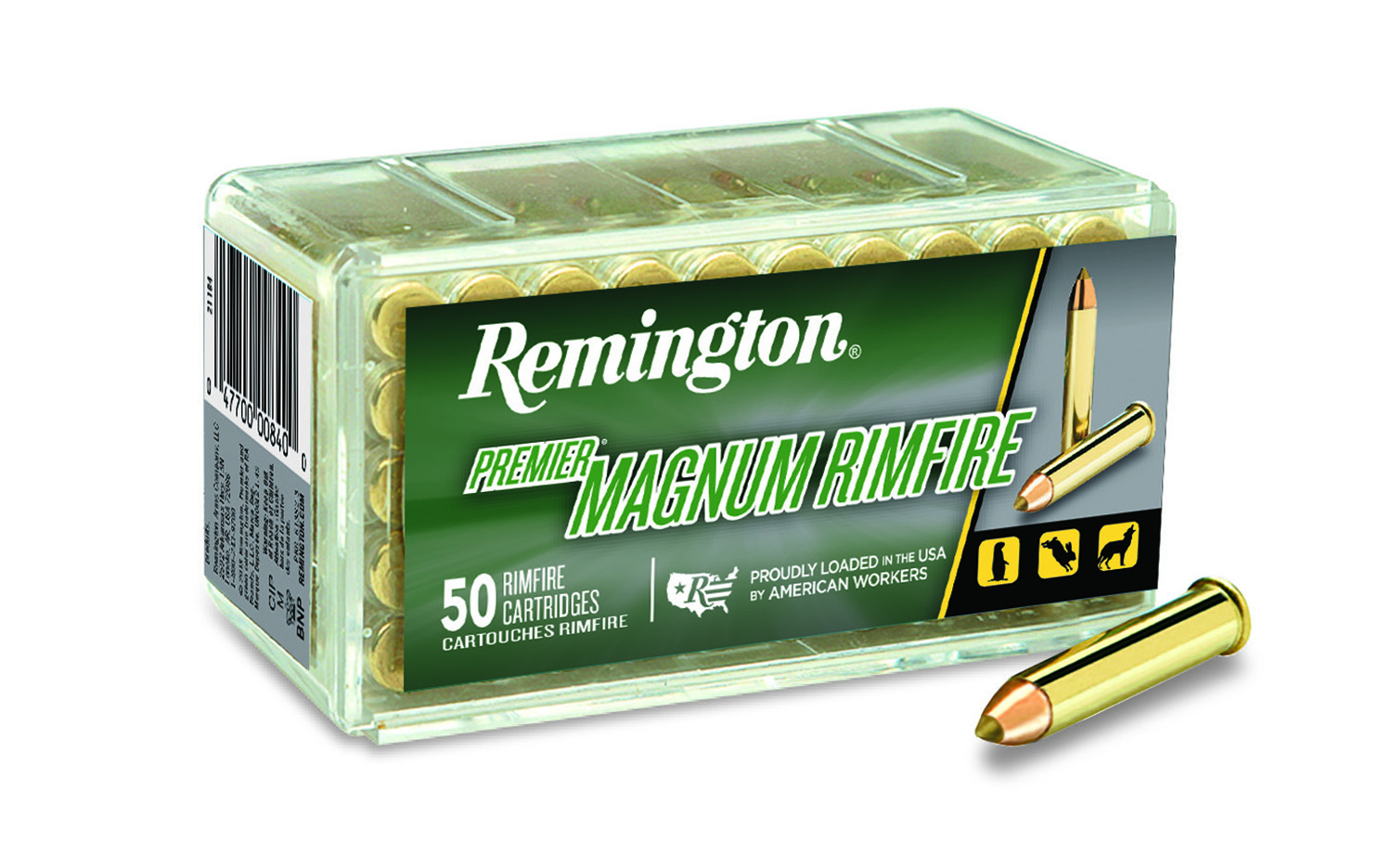 Remington Ammunition 28464 Premier Magnum Rimfire 17HMR 17gr AccuTip V 50 Per Box/40 Case