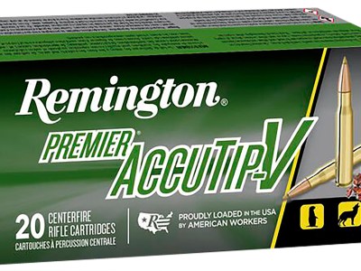Remington Ammunition 29172 Premier Accutip-V 221RemFireball 50gr AccuTip V Boat Tail 20 Per Box/10 Case