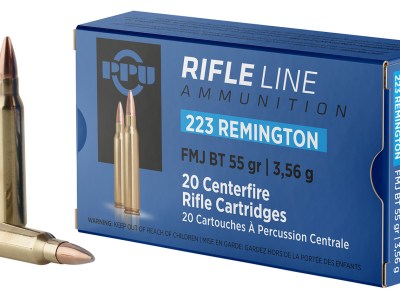 PPU PP223F1 Standard Rifle  223Rem 55gr Full Metal Jacket Boat Tail 20 Per Box/50 Case