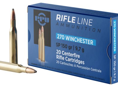 PPU PP2702 Standard Rifle  270Win 150gr Soft Point 20 Per Box/10 Case