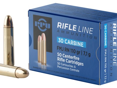 PPU PP30F Standard Rifle  30Carbine 110gr Full Metal Jacket Round Nose 50 Per Box/10 Case