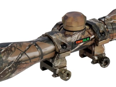 TruGlo TG8504CD Compact  Realtree APG 4x 32mm 1″ Tube Diamond Reticle w/Rings