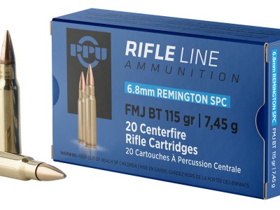 PPU PP68F Standard Rifle  6.8mmRemSPC 115gr Full Metal Jacket Boat Tail 20 Per Box/50 Case