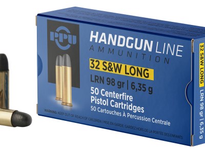 PPU PPH32SW Handgun  32S&WLong 98gr Lead Round Nose 50 Per Box/10 Case