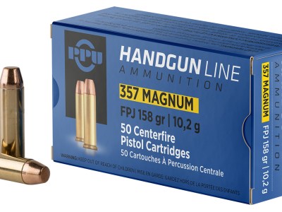 PPU PPH357MF Handgun  357Mag 158gr Flat Point Jacketed 50 Per Box/10 Case