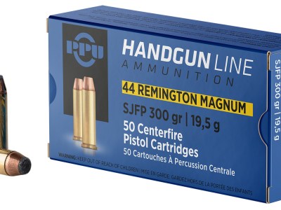 PPU PPH44MF Handgun  44RemMag 300gr Semi Jacketed Flat Point 50 Per Box/10 Case