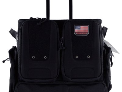 GPS Bags T2112ROBB Rolling Tactical Black 1000D Nylon Teflon Coating with Foam Cradle Holds 6 Handguns, Storage Pockets Holds 4 Additional Guns, Telescoping Handle & ATV Wheels