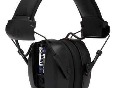 Pyramex VGPME10 Venture Gear Clandestine Electronic Muff 24 dB Over the Head Black Adult 1 Pair