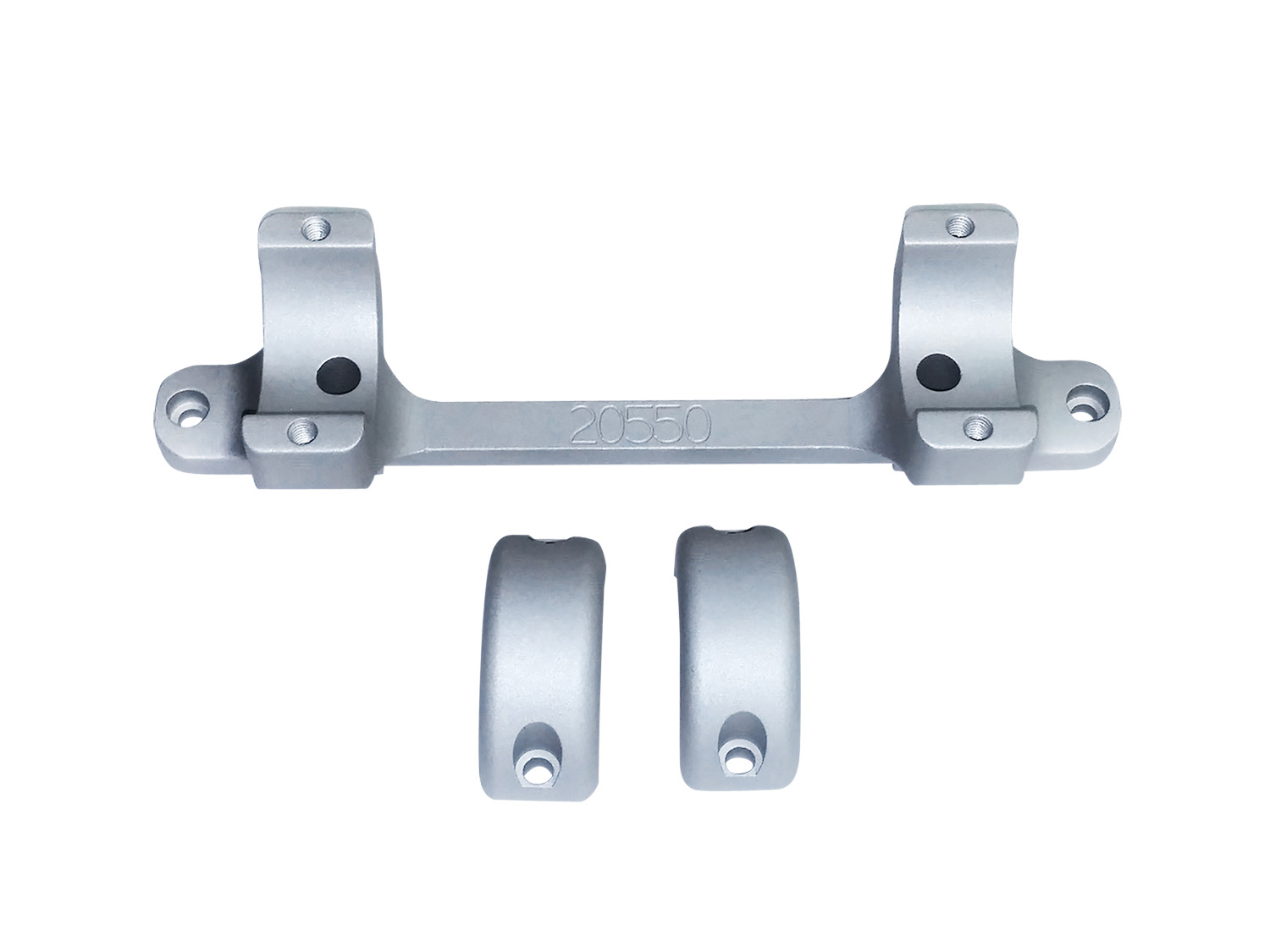 DNZ 20550S Game Reaper-Tikka Scope Mount/Ring Combo Silver 1″