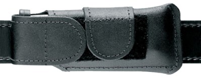Safariland 123832 Horizontal Mag Pouch  Single Leather Hook & Loop Compatible With Glock 17/19/22/23/34/35