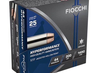 Fiocchi 44XTPB25 Hyperformance  44RemMag 200gr Hornady XTP Hollow Point 25 Per Box/20 Case