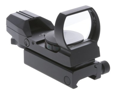TruGlo TG-8360B Open Dot Sight  Black Anodized 1x 34mm 5 MOA Dual Illuminated (Green/Red) Multi Reticle