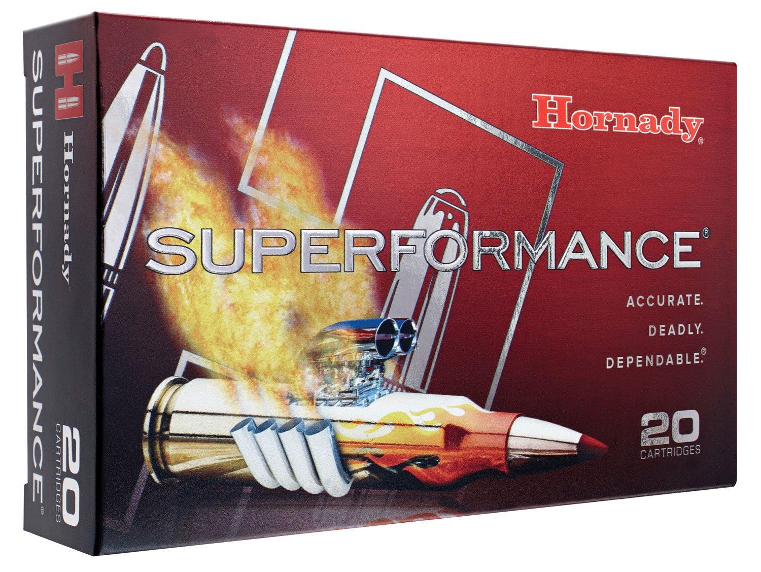 Hornady 81353 Superformance  257Roberts +P 117 gr Super Shock Tip 20 Per Box/10 Cs