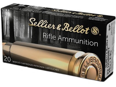 Sellier & Bellot SB22HB Rifle  22Hornet 45gr Soft Point 20 Per Box/90 Case