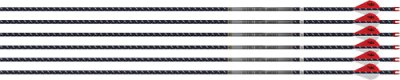 EASTON ARROW 4MM FMJ 340 – 6-PACK W/ 2″ BLAZER VANES