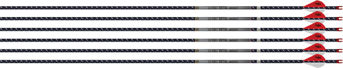 EASTON ARROW 4MM FMJ 340 – 6-PACK W/ 2″ BLAZER VANES
