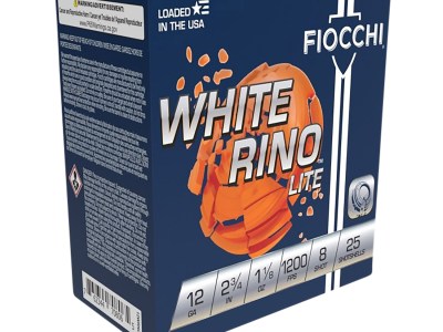 Fiocchi 12WRNL8 Exacta Target White Rino Lite 12Gauge 2.75″ 1 1/8oz 8Shot 25 Per Box/10 Case