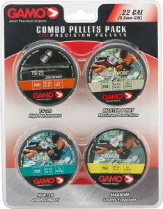 GAMO COMBO ASSORT 22 CAL – TS-22 HUNTER MAG & MP PELLET