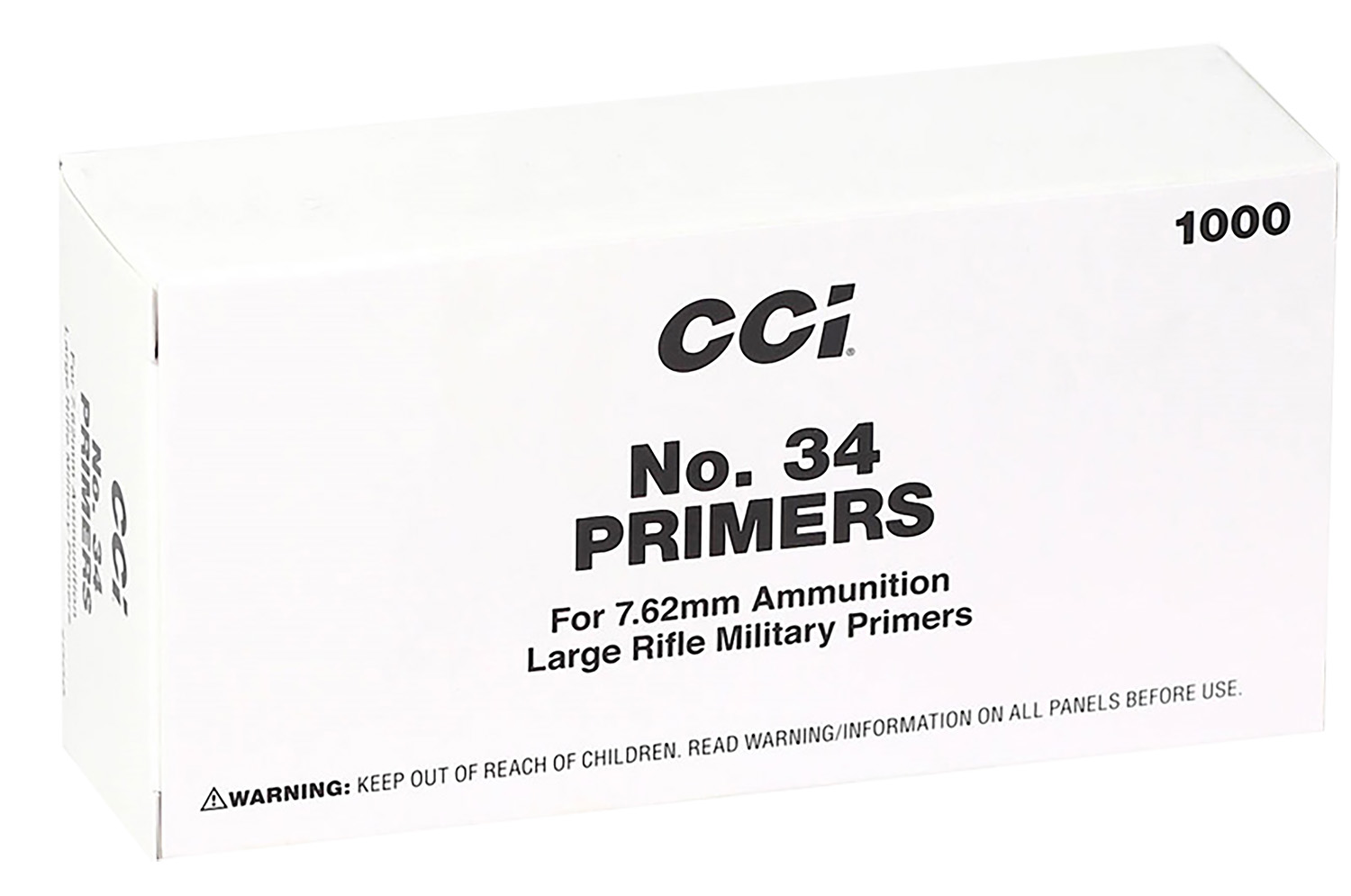 CCI 2 Mil-Spec No. 34 7.62mm Rifle 1000/Box